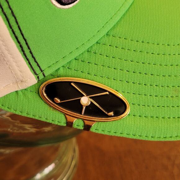 Titleist A-Flex Hat Cap Fitted Size S-M Green / White - Picture 5 of 8